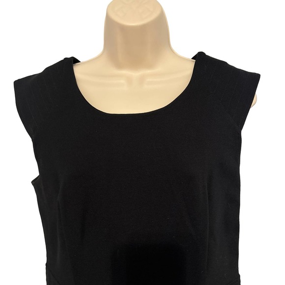 Three Dots Black‎ Tank bodycon Dress Layered Skirt Large Pre-owned - Picture 2 of 12